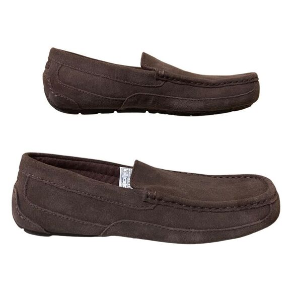 UGG Alder Faux Shearling Lined Suede Brown Slipper - Picture 6 of 13